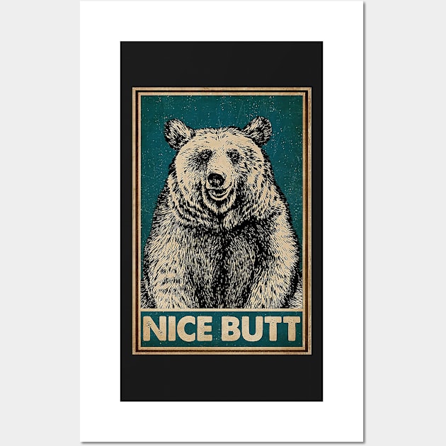 Bear Nice Butt Wall Art by Delmonico2022